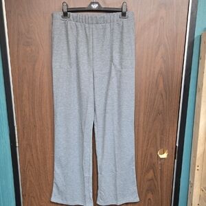 Splendid Size L Grey Waffle Knit Pajama Pant